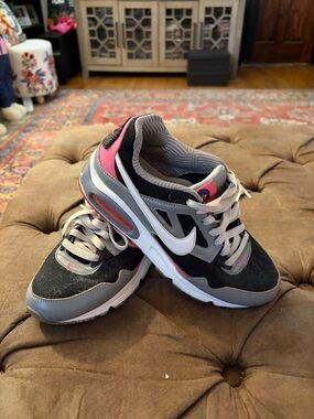 Nike Kids Gray, Black & Pink Athletic Sneakers